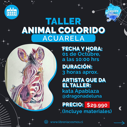 Taller Animal Colorido Acuarela