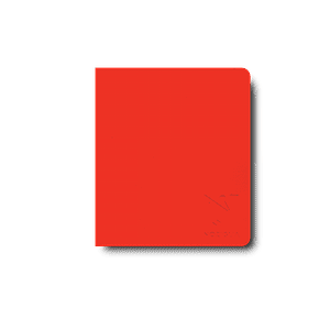 Cuaderno Tapa Roja Hoja Crema 16 x 19 cm Noziglia