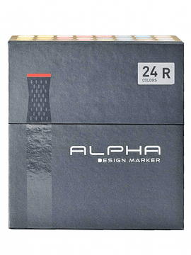 Set 24 Marcadores de Colores R Alpha Design
