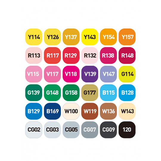 Set 36 Marcadores de Colores Alpha Design  - Image 3