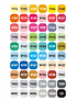 Set 60 Marcadores Colores B Alpha Design