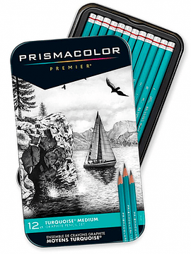 Set 12 lápices Grafito Dureza Media Prismacolor Turquoise