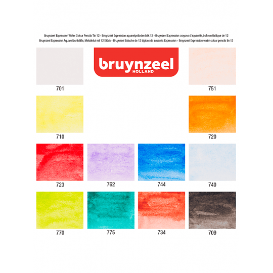 Lápices Acuarela Bruynzeel Expression set 12 - Image 3