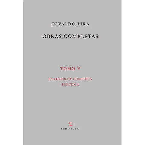 OSVALDO LIRA OBRAS COMPLETAS TOMO V