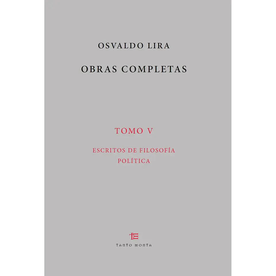 OSVALDO LIRA OBRAS COMPLETAS TOMO V 1