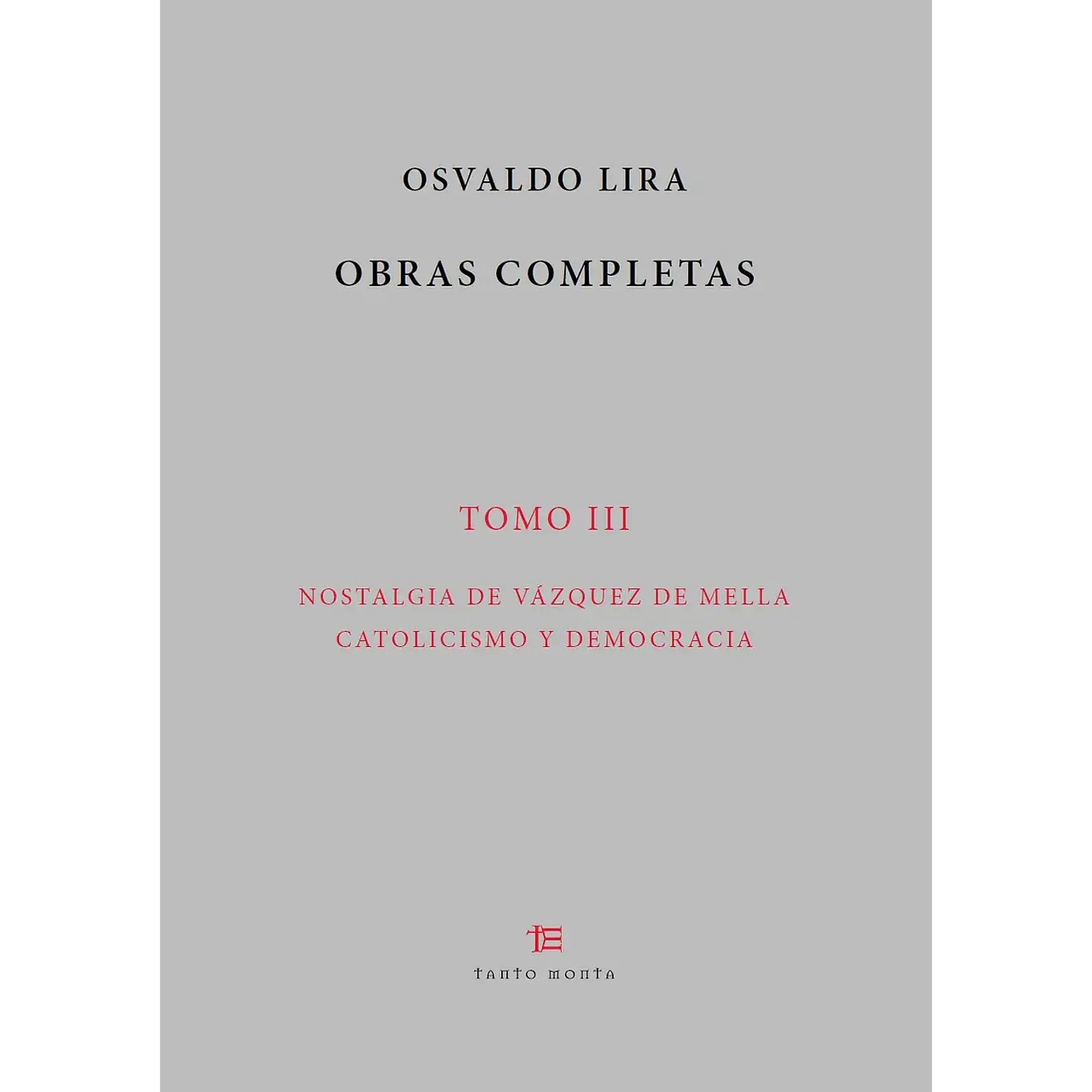 OSVALDO LIRA OBRAS COMPLETAS TOMO III 1