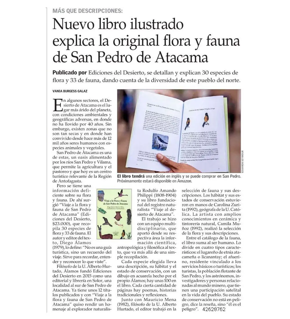 Viaje a la flora y fauna de San Pedro de Atacama