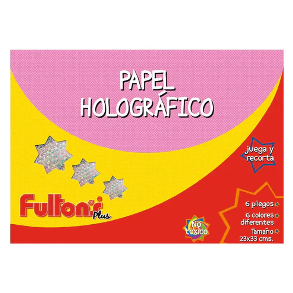 Papel Holográfico 6 Pliegos -Funtons 1