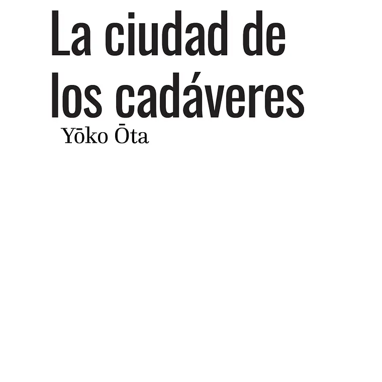 Ciudad De Los Cadavares, La 1