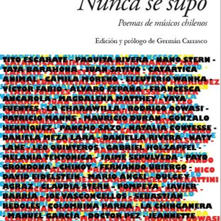Nunca Se Supo. Poemas De Musicos Chilenos 1