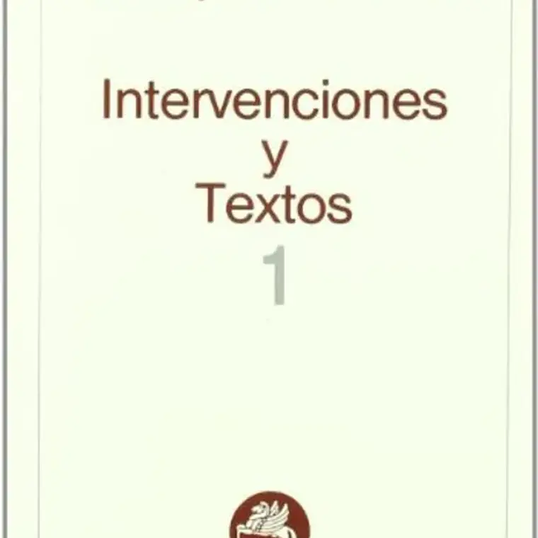 Intervenciones Y Textos 1 1