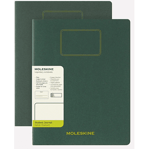 Cuaderno Estudiante. Set De 2 - Tapa Blanda - Xxl - Verde Mirto - Lisa - Moleskine