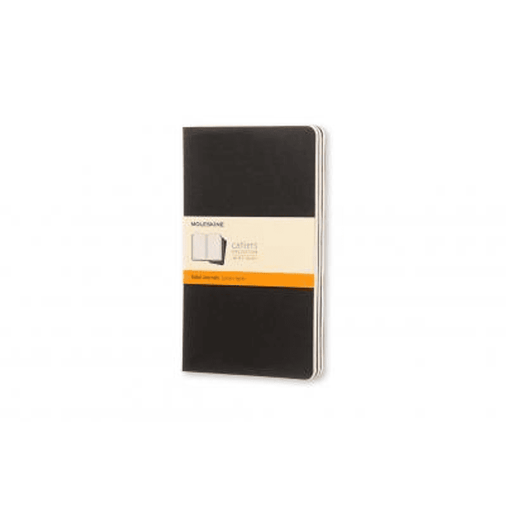 Libretas Cahier. Set De 3 - Large - Negro - De Rayas - Moleskine 1