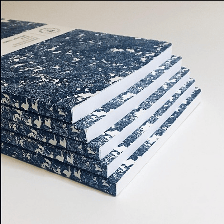 Libreta Papel De Alerce Rosa Azul - Papel De Alerce 1