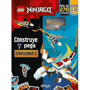 Lego Ninjago Construye Y Pega Dragones - Sin Autor