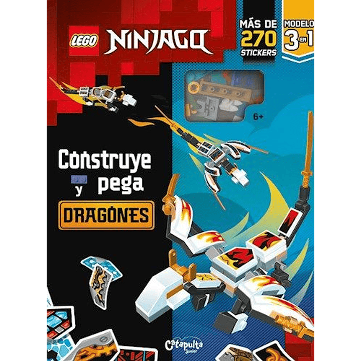 Lego Ninjago Construye Y Pega Dragones - Sin Autor 1