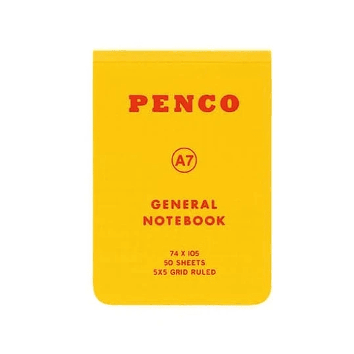 Libreta Cuadros A7 Amarillo - Penco 1