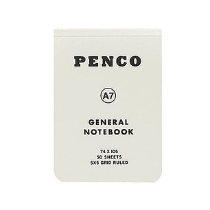 Libreta Cuadros A7 Blanco - Penco