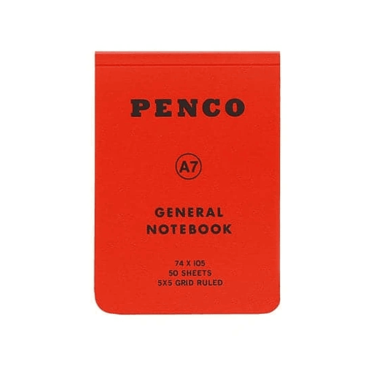 Libreta Cuadros A7 Rojo - Penco 1