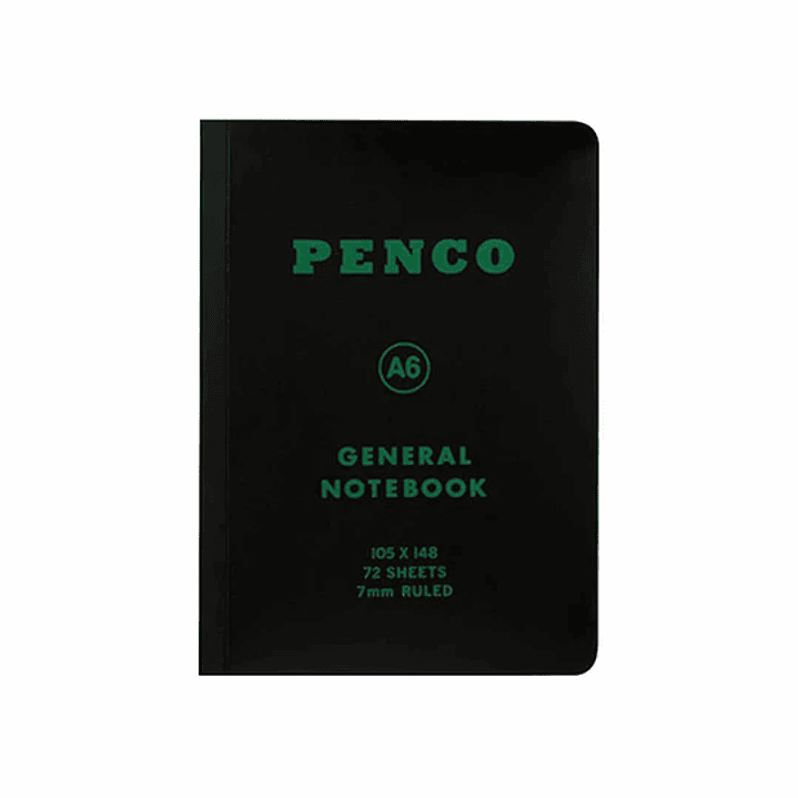 Cuaderno Lineas A6 Negro - Penco 1