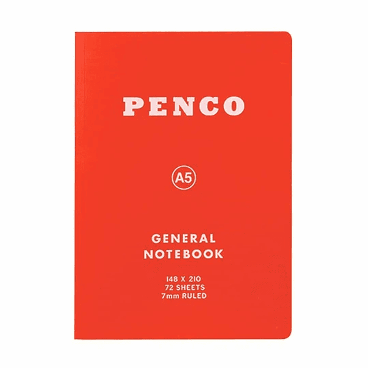 Cuaderno Lineas A5 Rojo - Penco 1