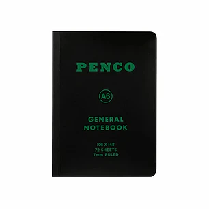 Cuaderno Lineas A6 Negro - Penco