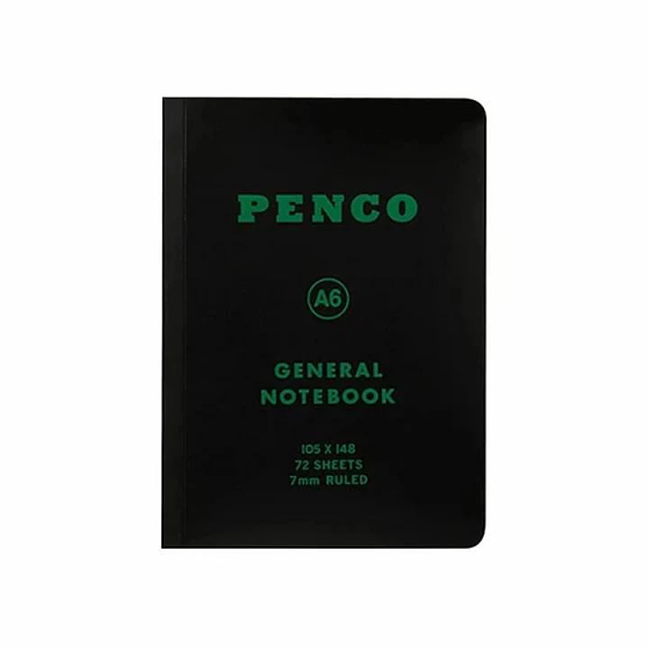 Cuaderno Lineas A6 Negro - Penco 1