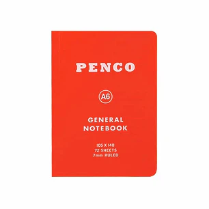 Cuaderno Lineas A6 Rojo - Penco