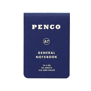 Libreta Cuadros A7 Azul - Penco