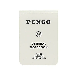 Libreta Cuadros A7 Blanco - Penco