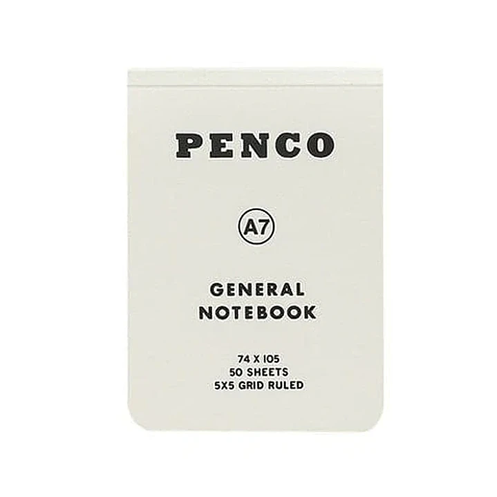 Libreta Cuadros A7 Blanco - Penco 1
