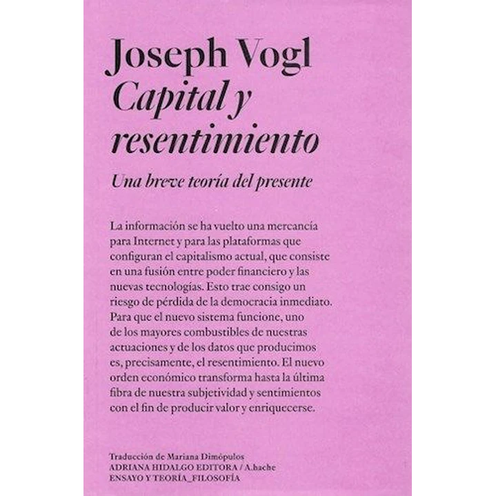 Capital Y Resentimiento - Vogl, Joseph 1