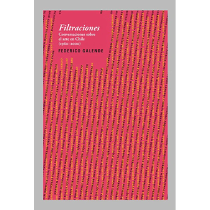 Filtraciones Conversaciones Sobre El Arte En Chile - Galende, Federico 1