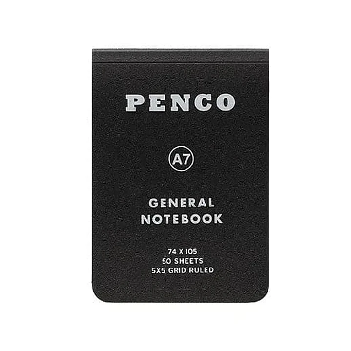 Libreta Cuadros A7 Negro - Penco 1