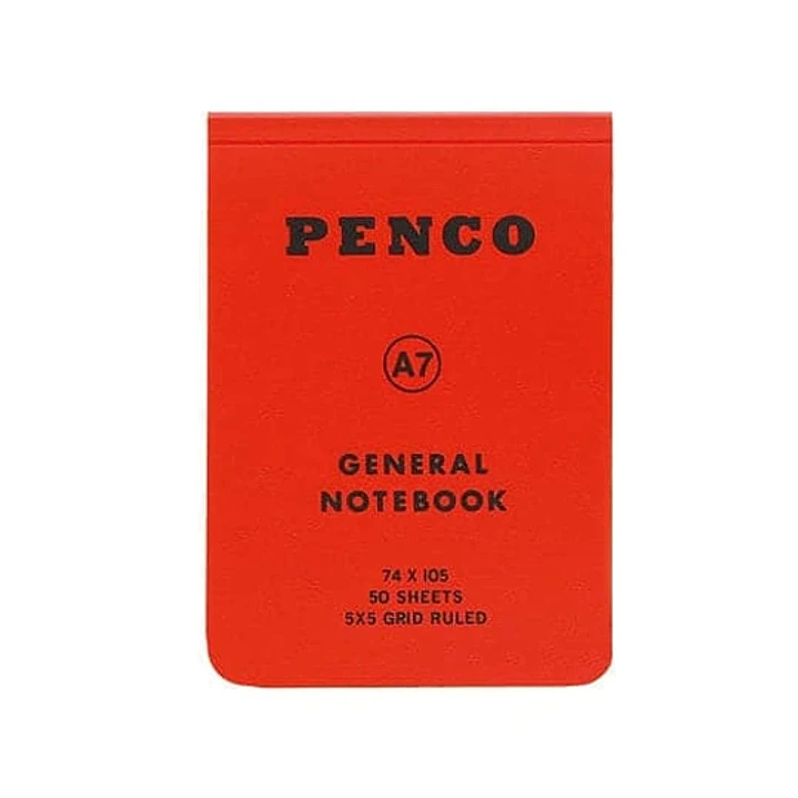 Libreta Cuadros A7 Rojo - Penco 1