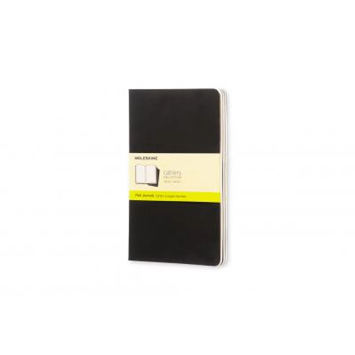 Libretas Cahier. Set De 3 (Grande, Negro, Lisa) - Moleskine 1