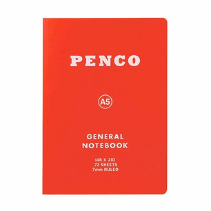 Cuaderno Lineas A5 Rojo - Penco
