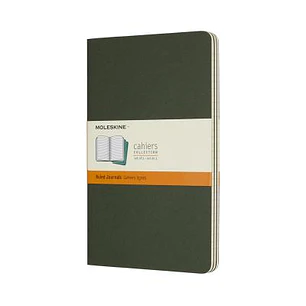 Cahier Set De 3 Tb Large Verde Mirlo De Rayas - Moleskine
