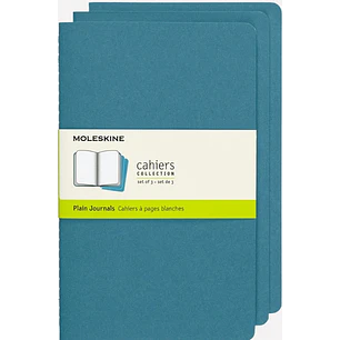 Cahier Set De 3 Tb Large Azul Leal Lisa - Moleskine