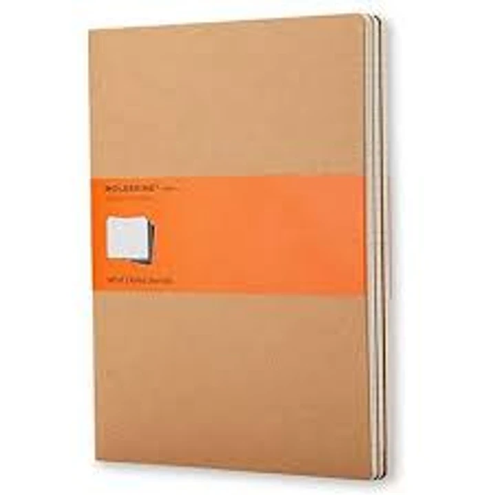 Cahier Set De 3 Tb Xl Marron Kraft De Rayas - Moleskine 1