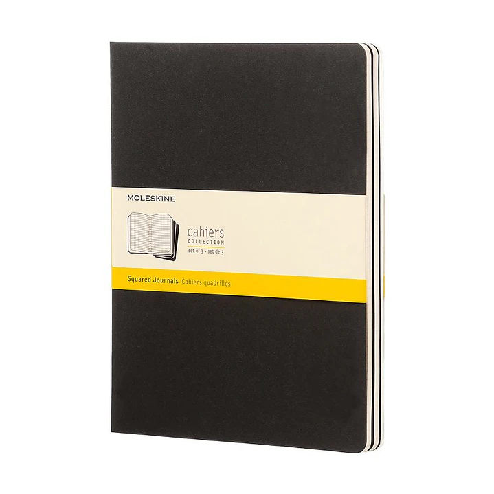 Cahier Set De 3 Tb Xl Negro Cuadriculada - Moleskine 1