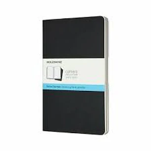 Libretas Cahier. Set De 3 - Tapa Blanda - Large - Negro - De Puntos - Moleskine