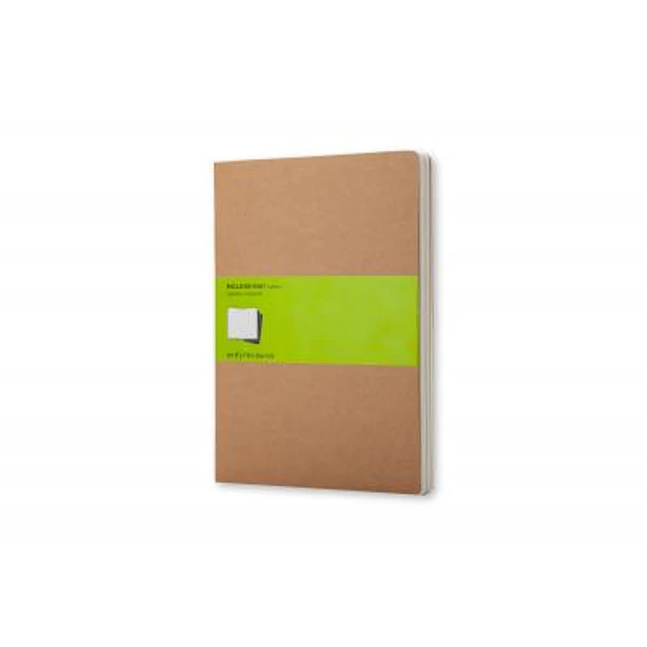 Moleskine Cahier Journals Set De 3 Tapa Blanda Xl Marron Kraft Lisa - Por Definir 1