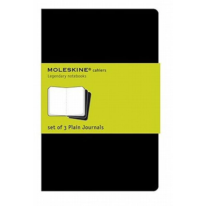 Moleskine Cahier Journals Set De 3 Tapa Blanda Xl Negro Lisa - Por Definir 1