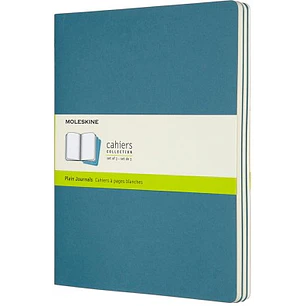Moleskine Cahier Journals Sert De 3 Tapa Blanda Xl Azul Teal Lisa - Sin Autor