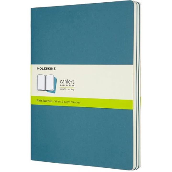 Moleskine Cahier Journals Sert De 3 Tapa Blanda Xl Azul Teal Lisa - Sin Autor 1