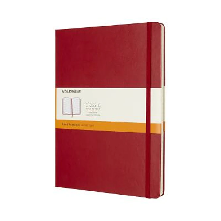 Classic Notebook Td Xl Rojo Escarlata De Rayas - Moleskine 1