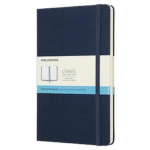 Classic Notebook Td Large Azul Zafiro De Puntos - Moleskine