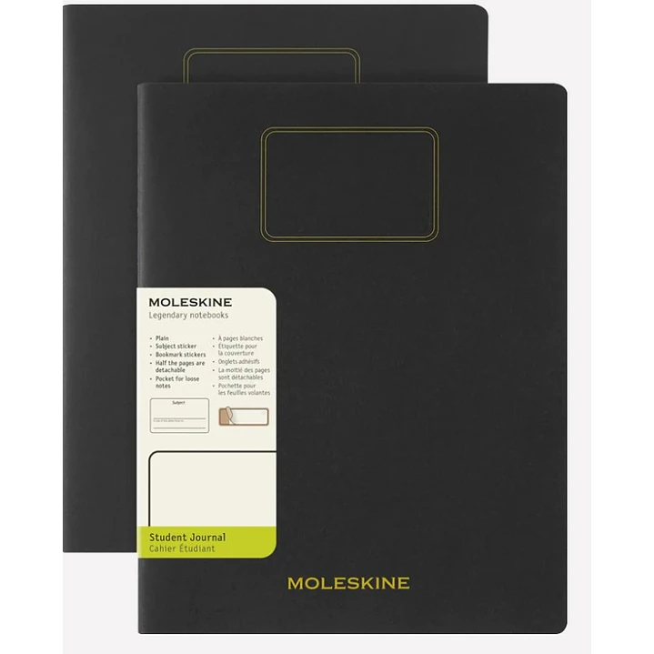 Cuaderno Estudiante. Set De 2 - Tapa Blanda - Xxl - Negro - Lisa - Moleskine 1
