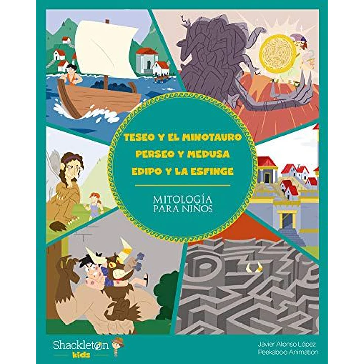 Teseo Y El Minotauro Perseo Y Medusa Edipo Y La Esfinge - Lopez, Javier Alonso; Peekabo Animation 1